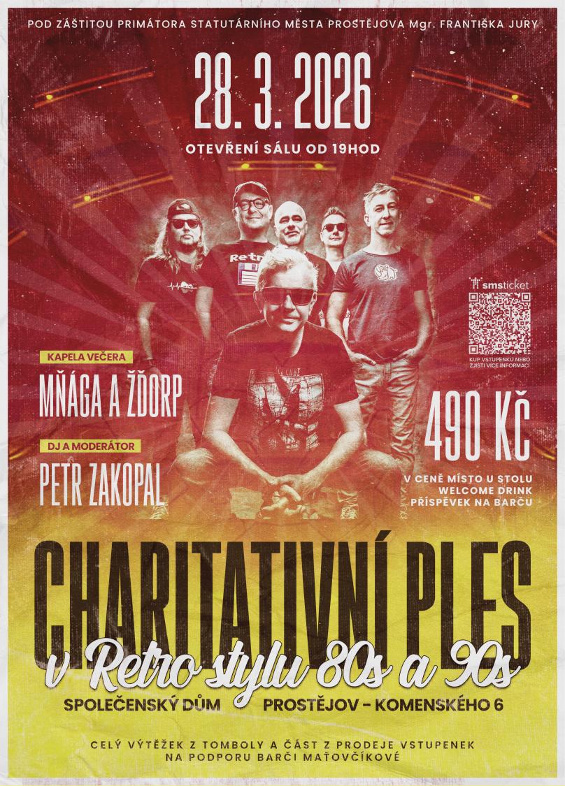 Charitativní Retro Ples - 28.03.2026 - od 19.00 hod.