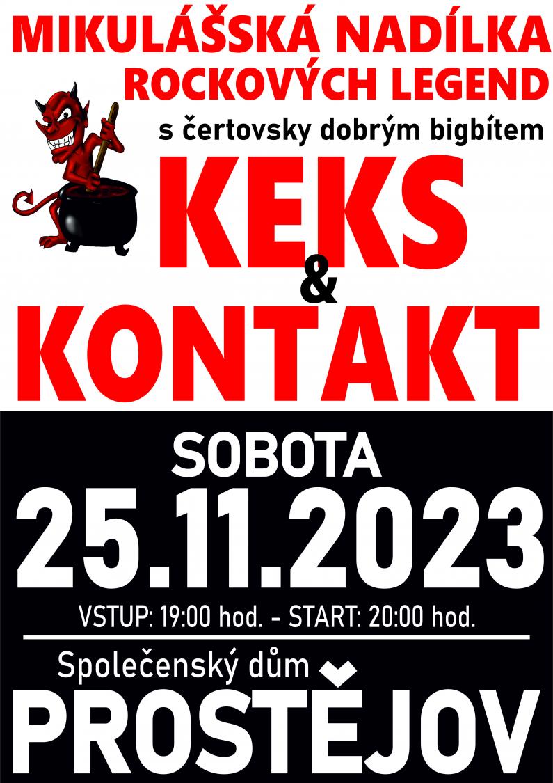 KEKS A KONTAKT - mikulášská - 25. 11. 2023 od 19.00