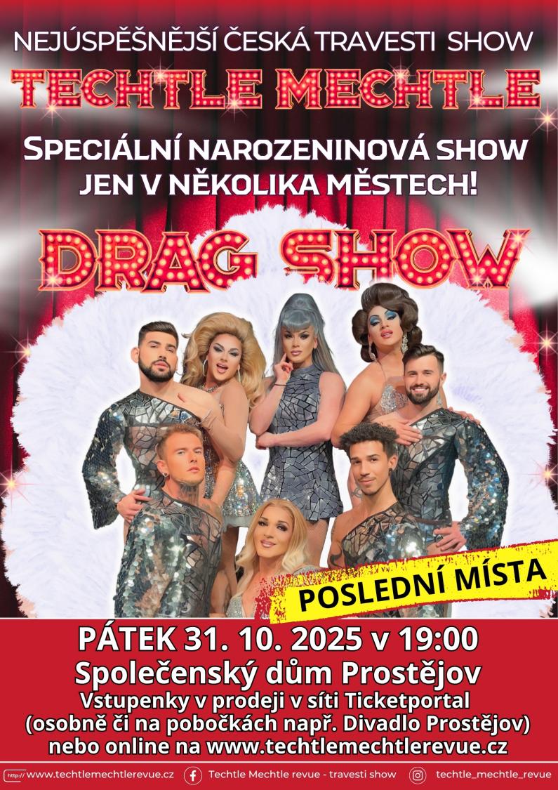 TECHTLE MECHTLE - DRAG SHOW - 31. 10. 2025 od 19.00