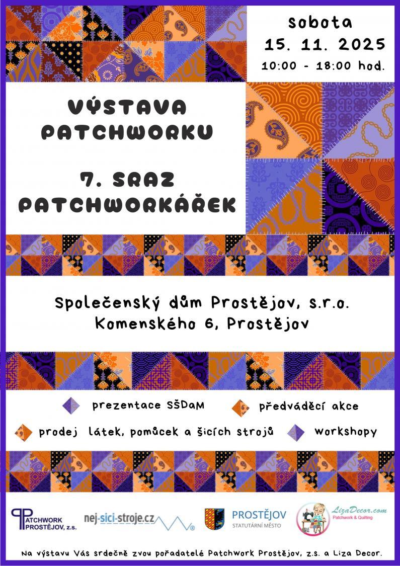 VÝSTAVA PATCHWORKU - 7. sraz patchworkářek - 15. 11. 2025 od 10.00 - 18.00